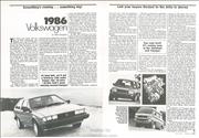 1986 Motor Trend- Volkswagens